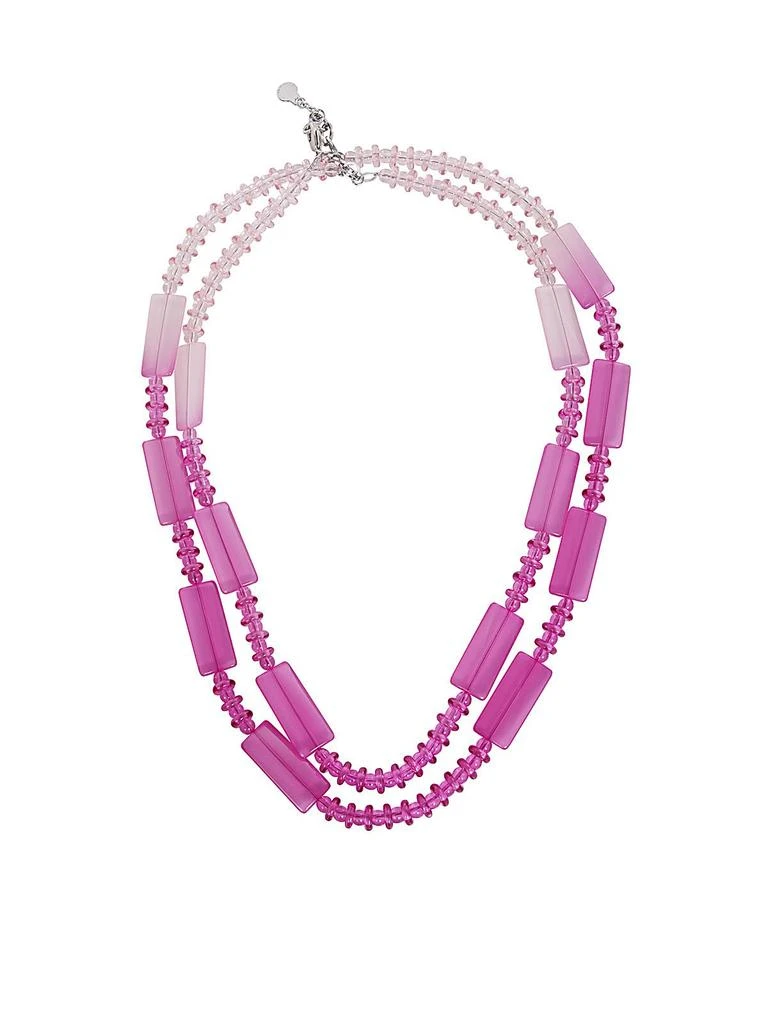 商品Emporio Armani|Emporio Armani Gradient Effect Double Layered Necklace,价格¥1414,第1张图片