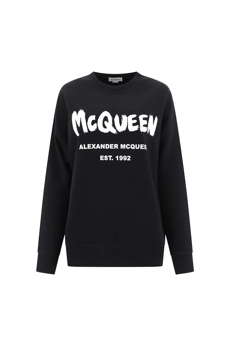 商品Alexander McQueen|ALEXANDER MCQUEEN 黑色女士卫衣/帽衫 659975-QZADI-0520,价格¥2791,第1张图片