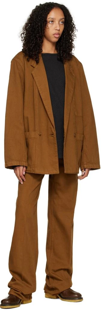 商品Lemaire|Brown Workwear Denim Blazer,价格¥5271,第4张图片详细描述