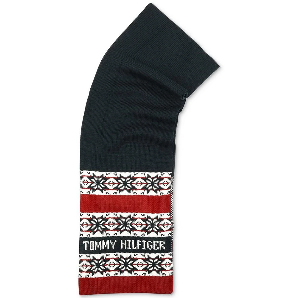 商品Tommy Hilfiger|Men's Snowflake Fair Isle Scarf,价格¥298,第4张图片详细描述