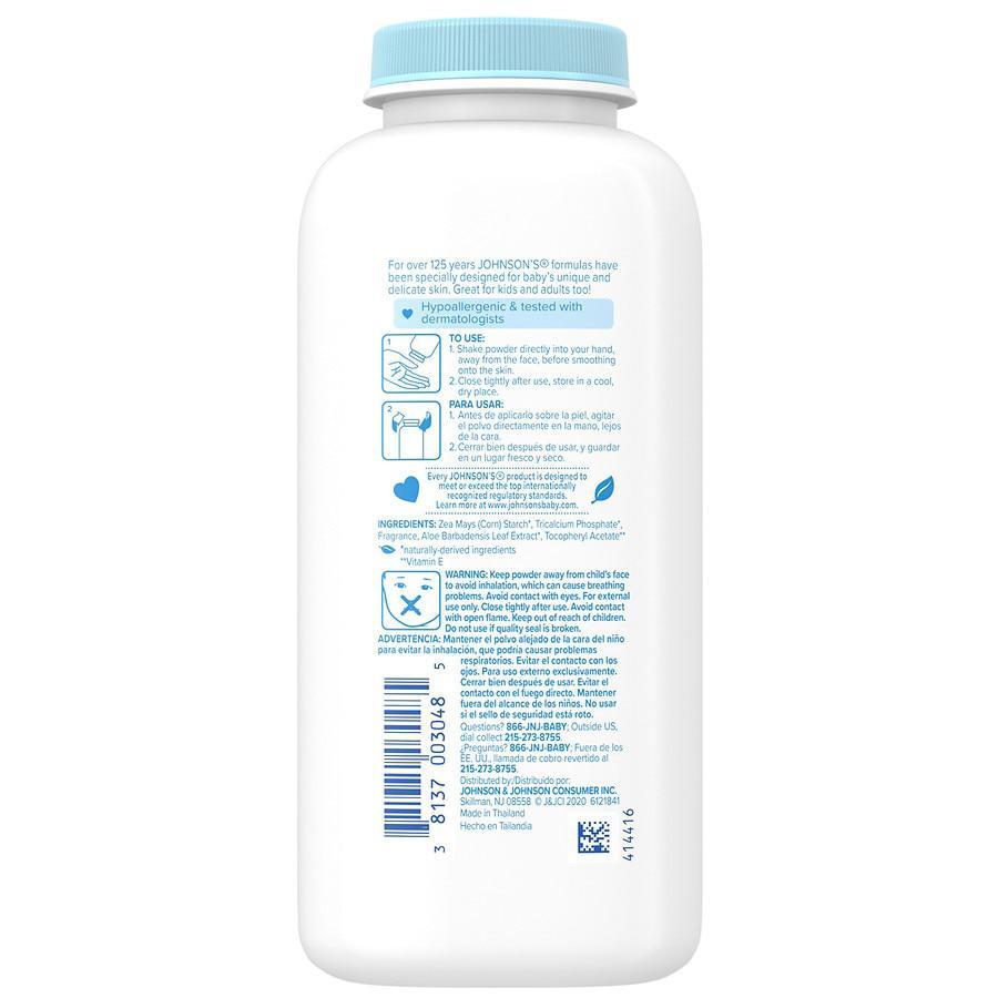 商品Johnson's Baby|Powder Aloe & Vitamin E,价格¥28,第4张图片详细描述