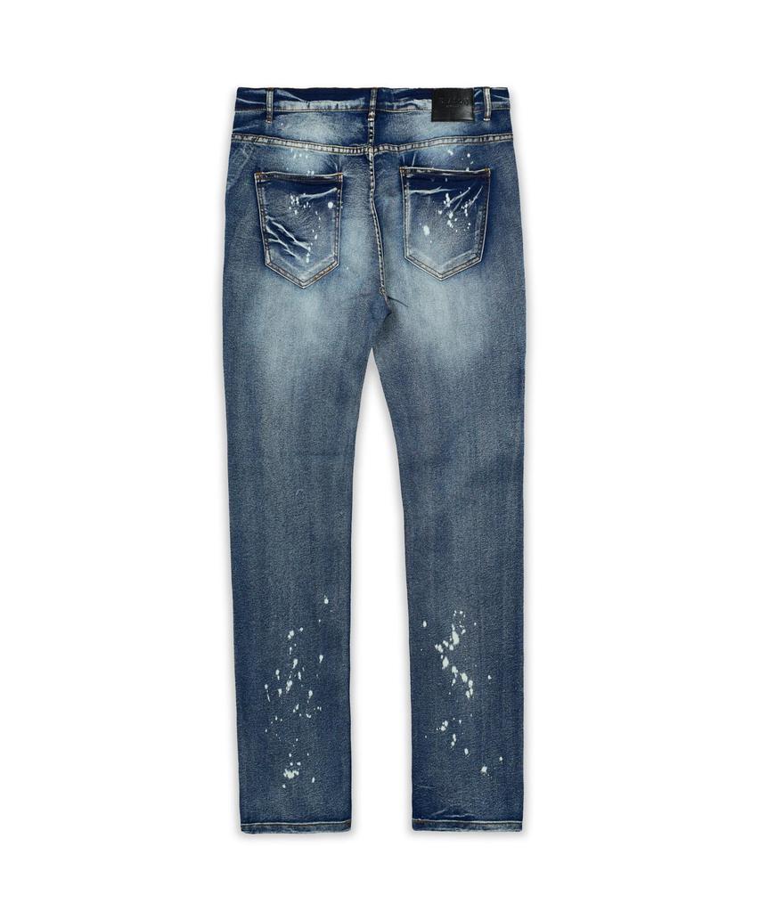 商品Reason Clothing|Plus Size Stitchworks Ripped Washed Jeans,价格¥148,第4张图片详细描述