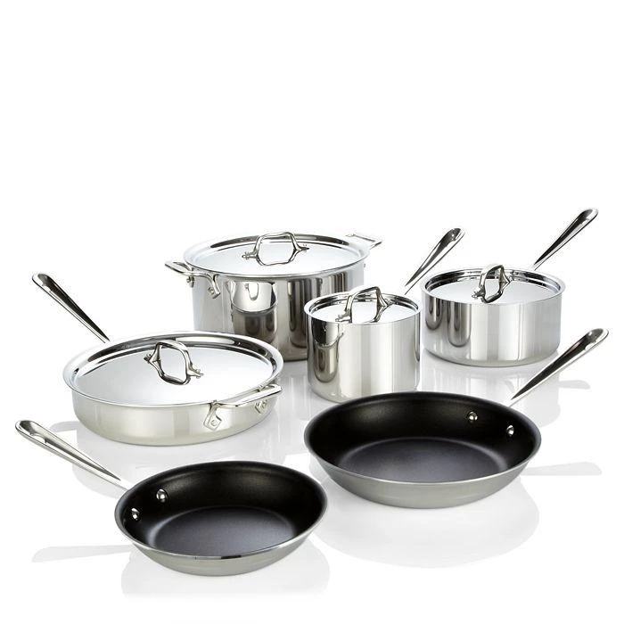 商品All-Clad|All Clad Stainless Steel Nonstick 10-Piece Cookware Set,价格¥5970,第2张图片详细描述