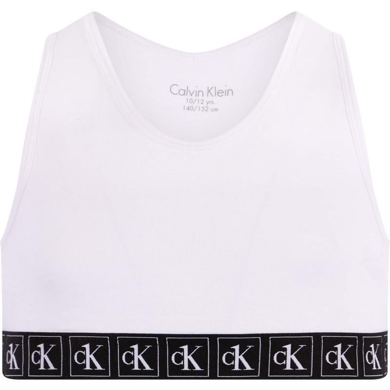 商品Calvin Klein|Branded band sports bras set of 2 in black and white,价格¥269,第4张图片详细描述