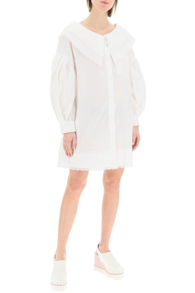 SHIRT DRESS WITH EMBROIDERED FLAT COLLAR商品第2张图片规格展示