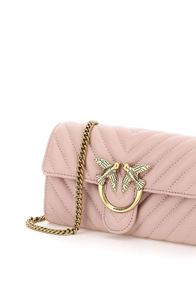 商品PINKO|Pinko chevron clutch with shoulder strap,价格¥1368,第3张图片详细描述