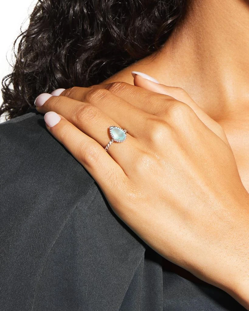 商品Boucheron|Serpent Bohème 18K White Gold Aquaprase Ring,价格¥19285,第2张图片详细描述
