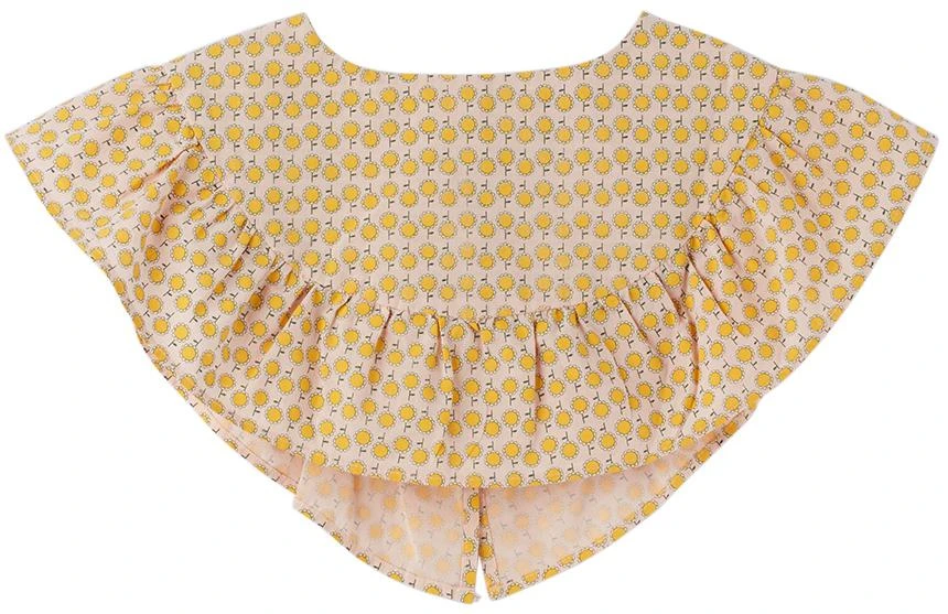 商品The Animals Observatory|Kids Pink & Yellow Flowers Hawk Collar,价格¥184,第2张图片详细描述