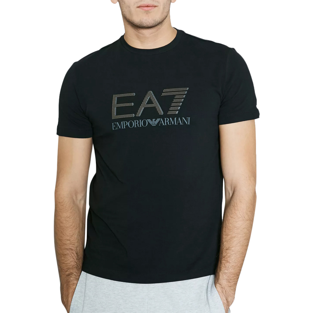 EMPORIO ARMANI 安普里奥·阿玛尼 SS22 字母logo印花白色圆领棉质短袖男士T恤 3YPTF7-PJ18Z-1200商品第1张图片规格展示