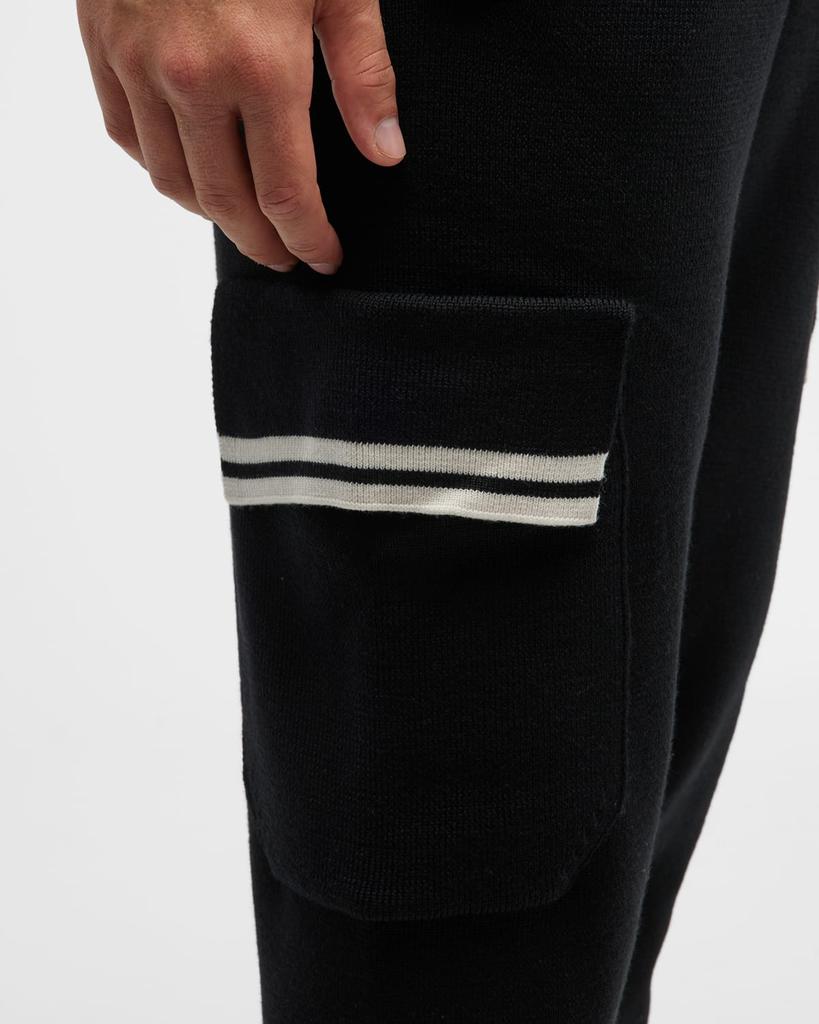 Men's Wool Knit Mini Track Band Cargo Pants商品第7张图片规格展示
