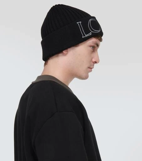 商品Loewe|Logo embroidered wool beanie,价格¥2360,第3张图片详细描述