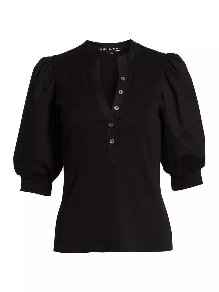 商品VERONICA BEARD|Coralee Puff-Sleeve Top,价格¥1479,第1张图片