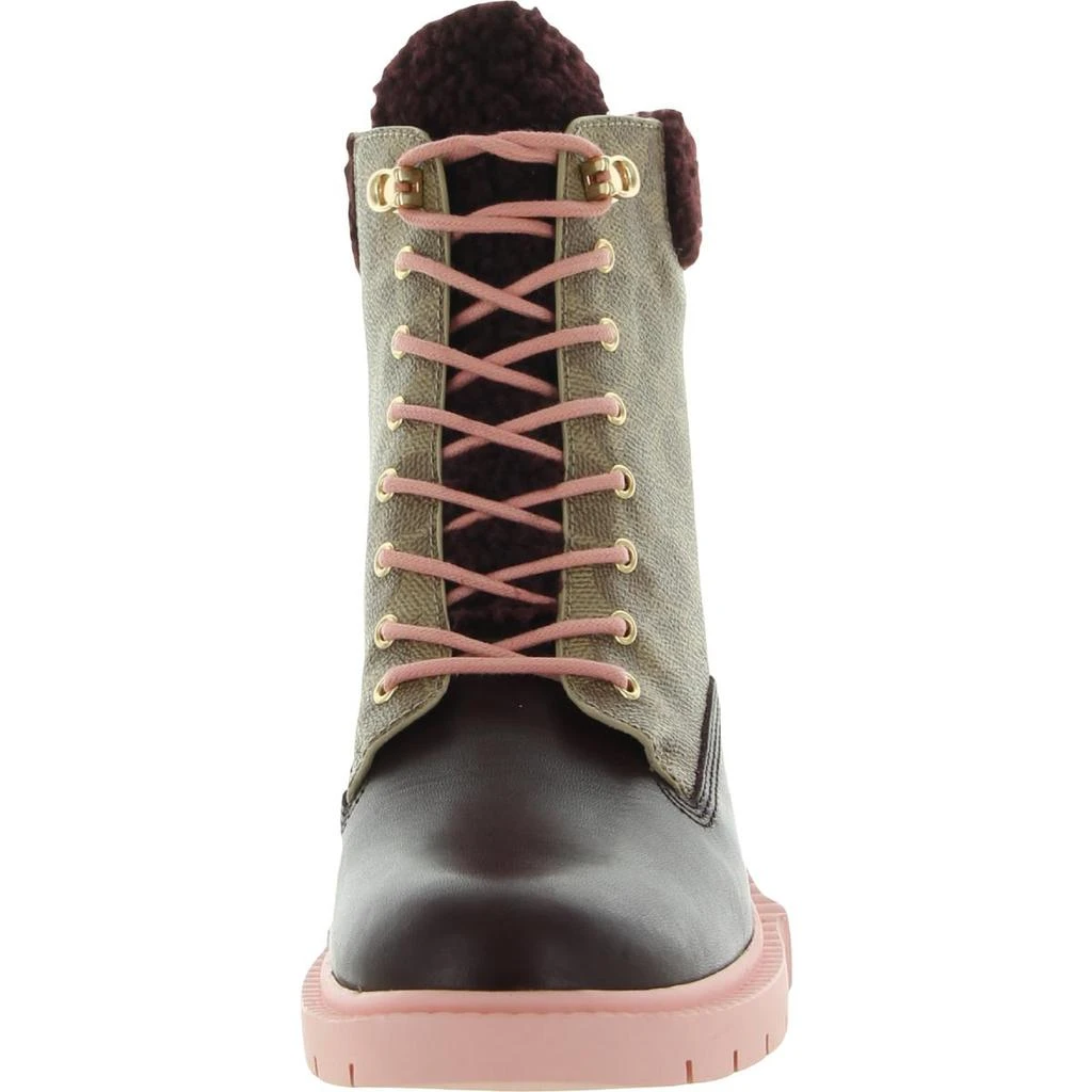 商品Coach|Coach Womens Lorimer Leather Lace Up Combat & Lace-up Boots,价格¥834,第3张图片详细描述