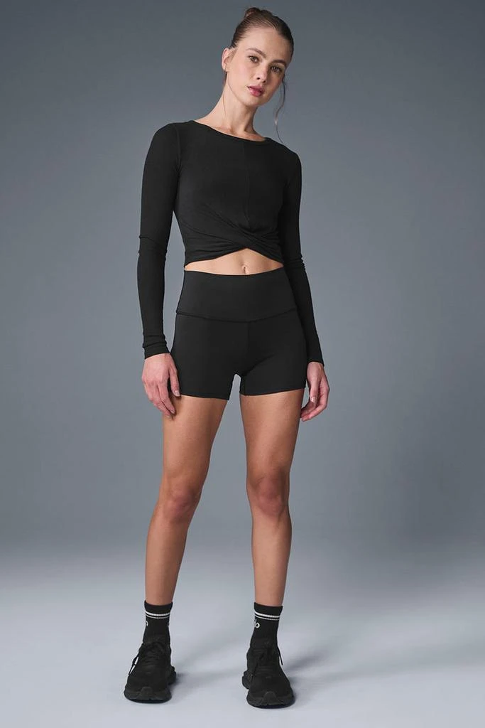 商品Alo|Cover Long Sleeve Top - Black,价格¥530,第3张图片详细描述