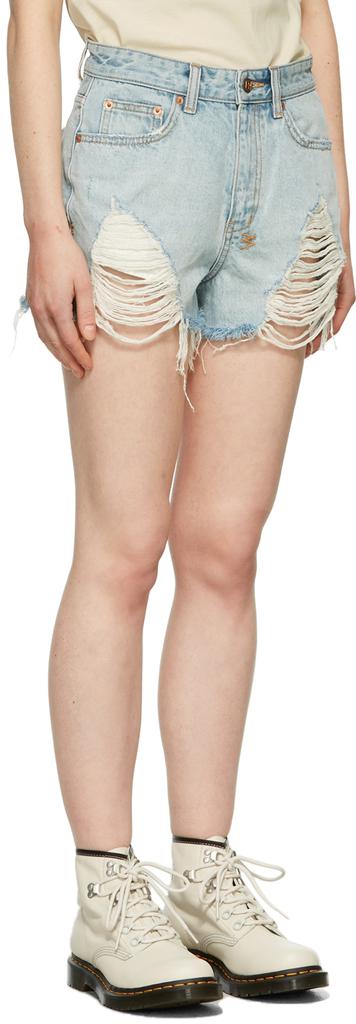Blue Denim Shorts商品第2张图片规格展示
