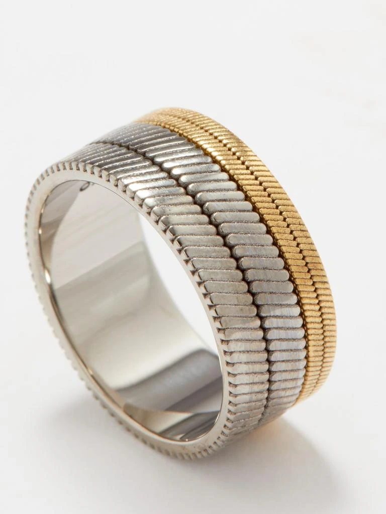 商品Yves Saint Laurent|Tandem two-tone ring,价格¥4086,第3张图片详细描述