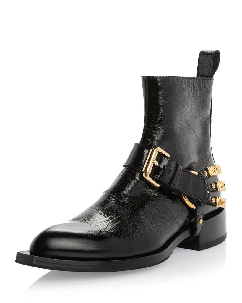 商品Moschino|Women's Logo Harness Ankle Boots,价格¥7387,第1张图片