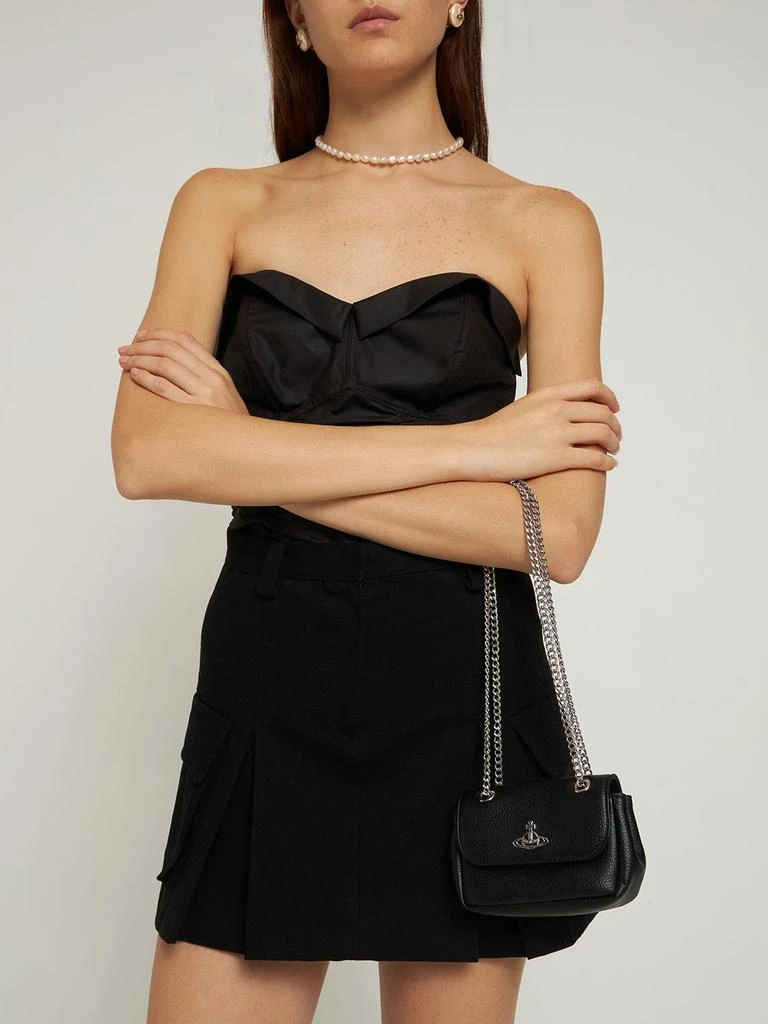 商品Vivienne Westwood|Small Purse Chain Faux Leather Bag,价格¥2107,第1张图片