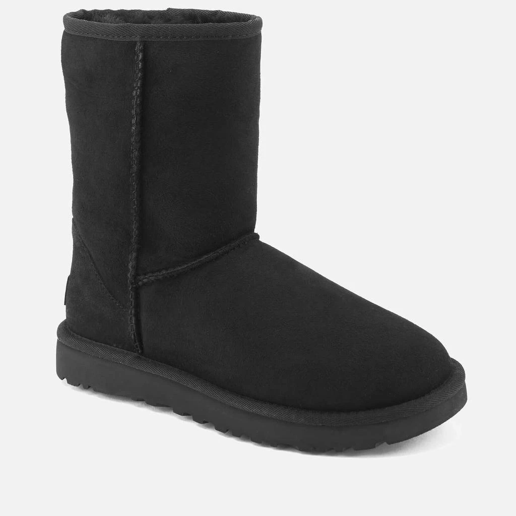 商品UGG|UGG Women's Classic Short II Sheepskin Boots - Black,价格¥1042,第2张图片详细描述