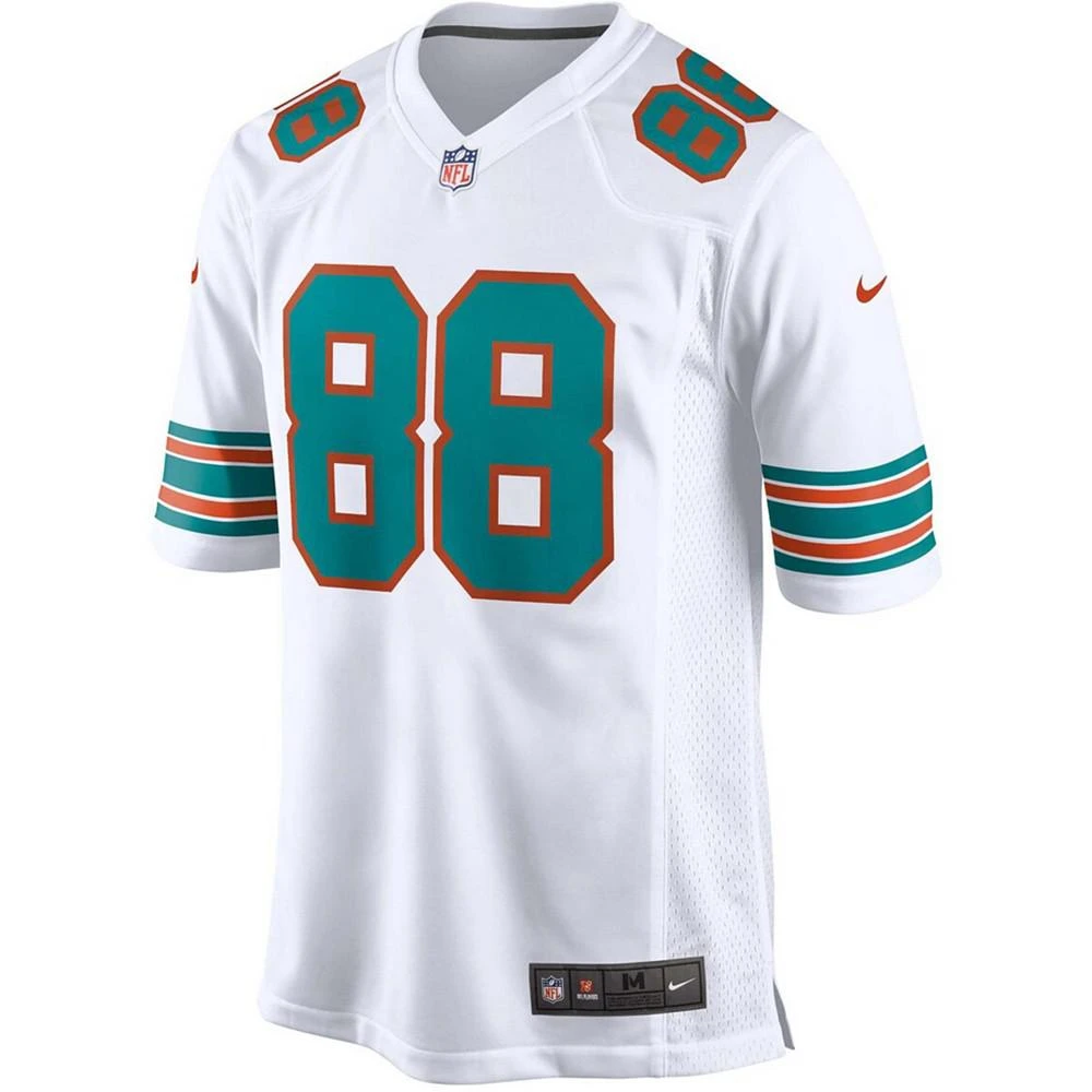 商品NIKE|Men's Mike Gesicki White Miami Dolphins Alternate Game Jersey,价格¥964,第3张图片详细描述