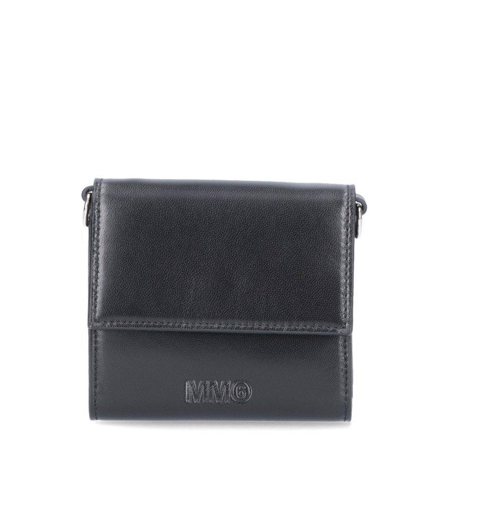 MM6 Maison Margiela Logo Embossed Detachable-Chained Wallet商品第1张图片规格展示