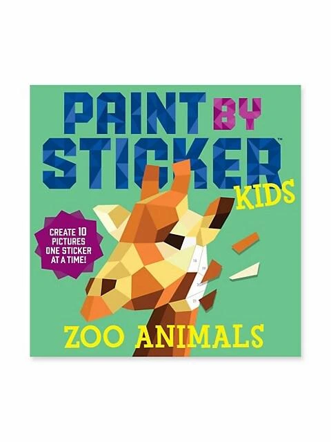 商品Workman Publishing|Paint By Sticker Kids- Zoo Animals,价格¥73,第1张图片