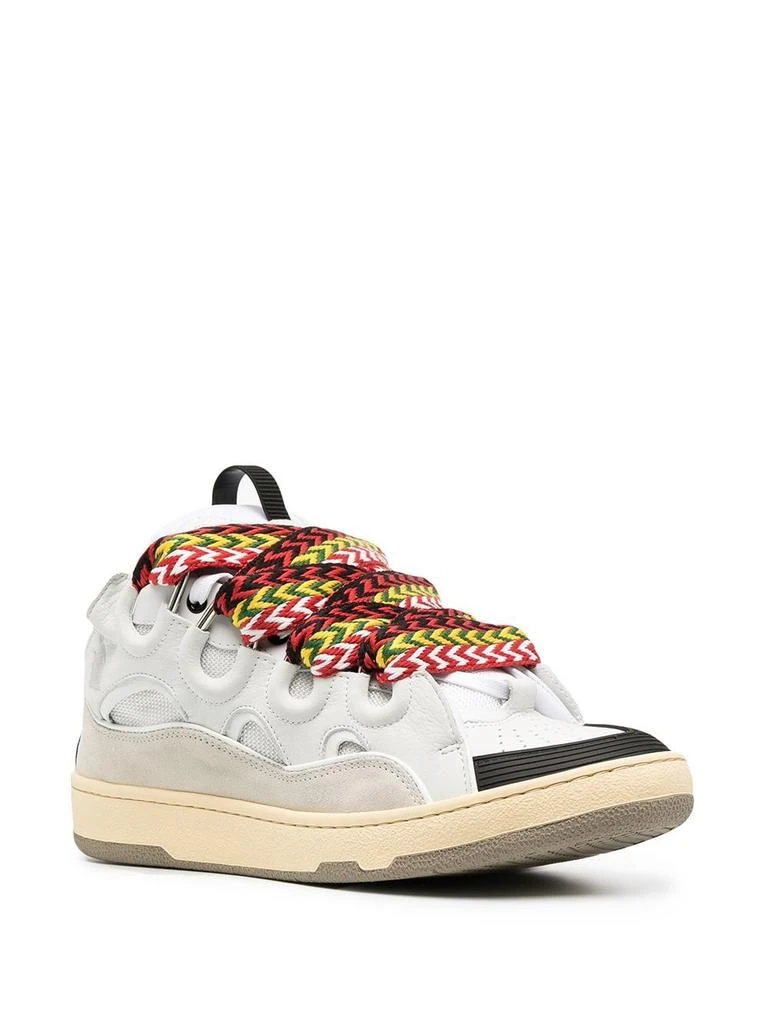 商品Lanvin|Lanvin men's white leather sneakers,价格¥5846,第2张图片详细描述