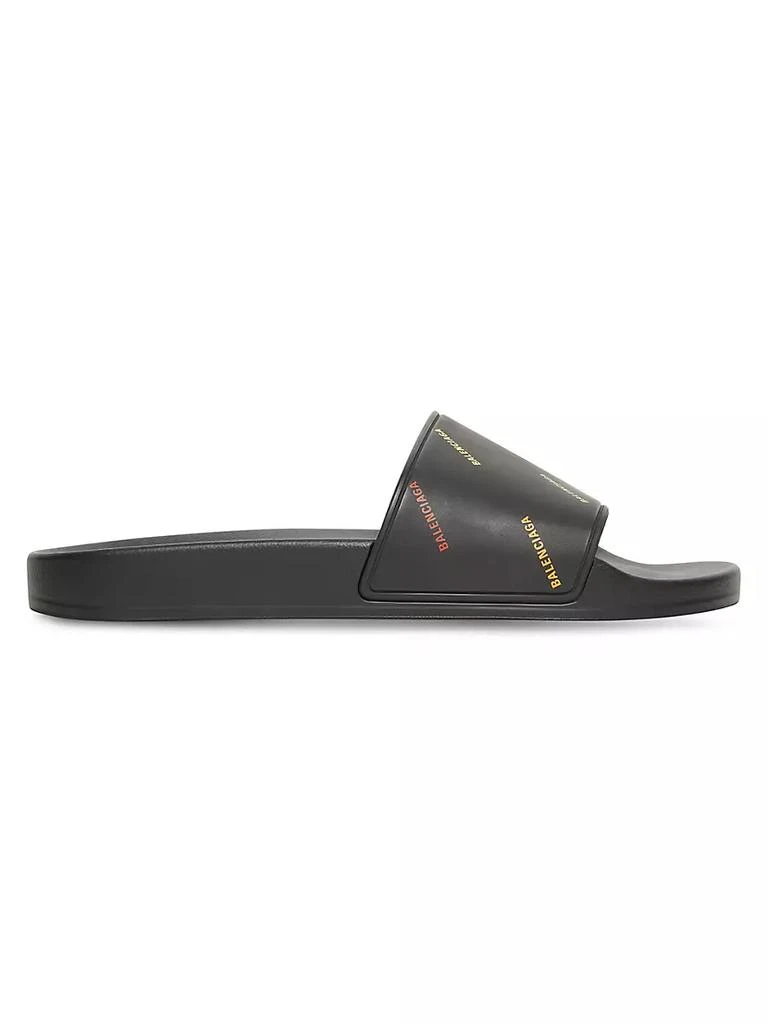 商品Balenciaga|Pride 22 Pool Slide Sandal Allover Logo,价格¥2320,第1张图片