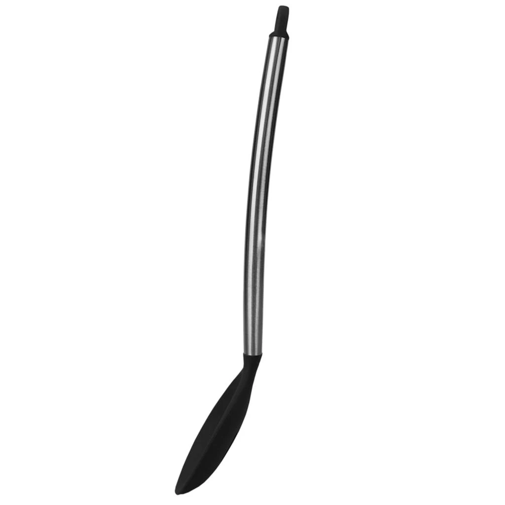 商品Home Basics|Home Basics Stainless Steel Silicone Slotted Spoon, Black,价格¥107,第4张图片详细描述