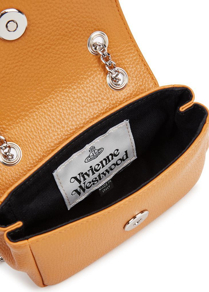 商品Vivienne Westwood|Small mustard vegan leather cross-body pouch,价格¥1289,第6张图片详细描述