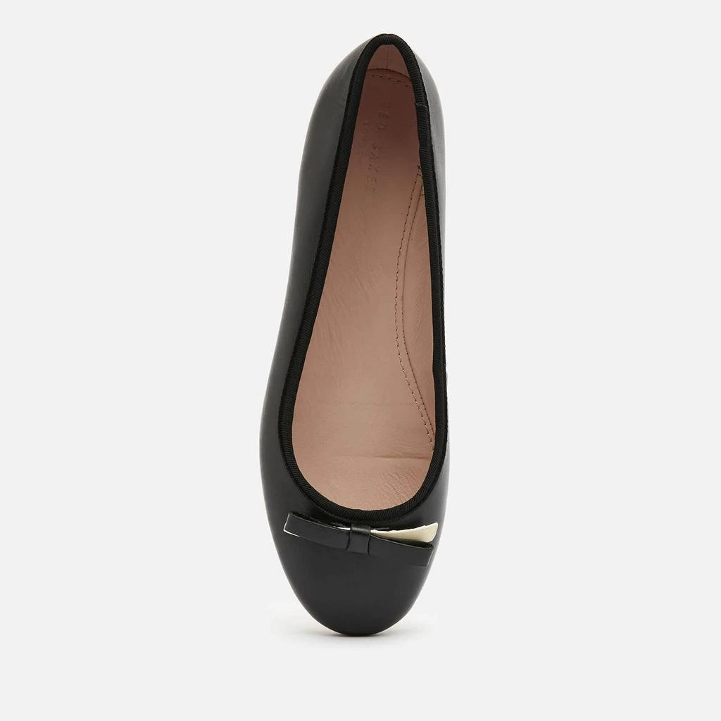 商品Ted Baker London|TED BAKER WOMEN'S SUALO LEATHER BALLET FLATS - BLACK,价格¥414,第3张图片详细描述