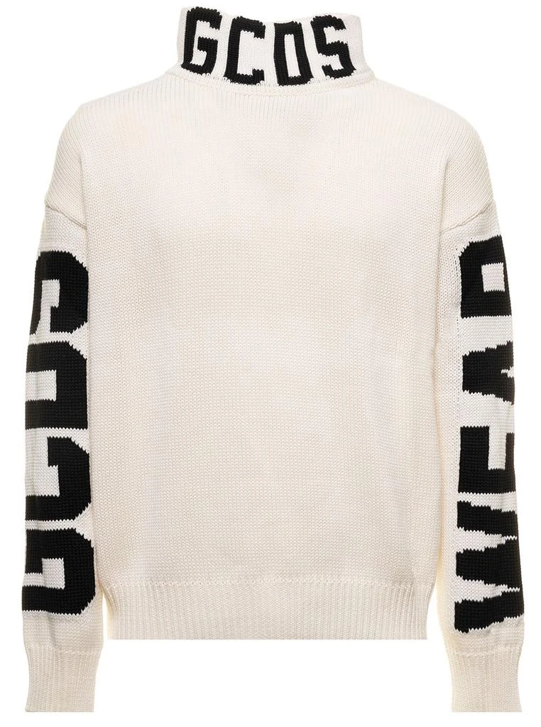 商品GCDS|GCDS Logo Intarsia High Neck Jumper,价格¥2080,第1张图片