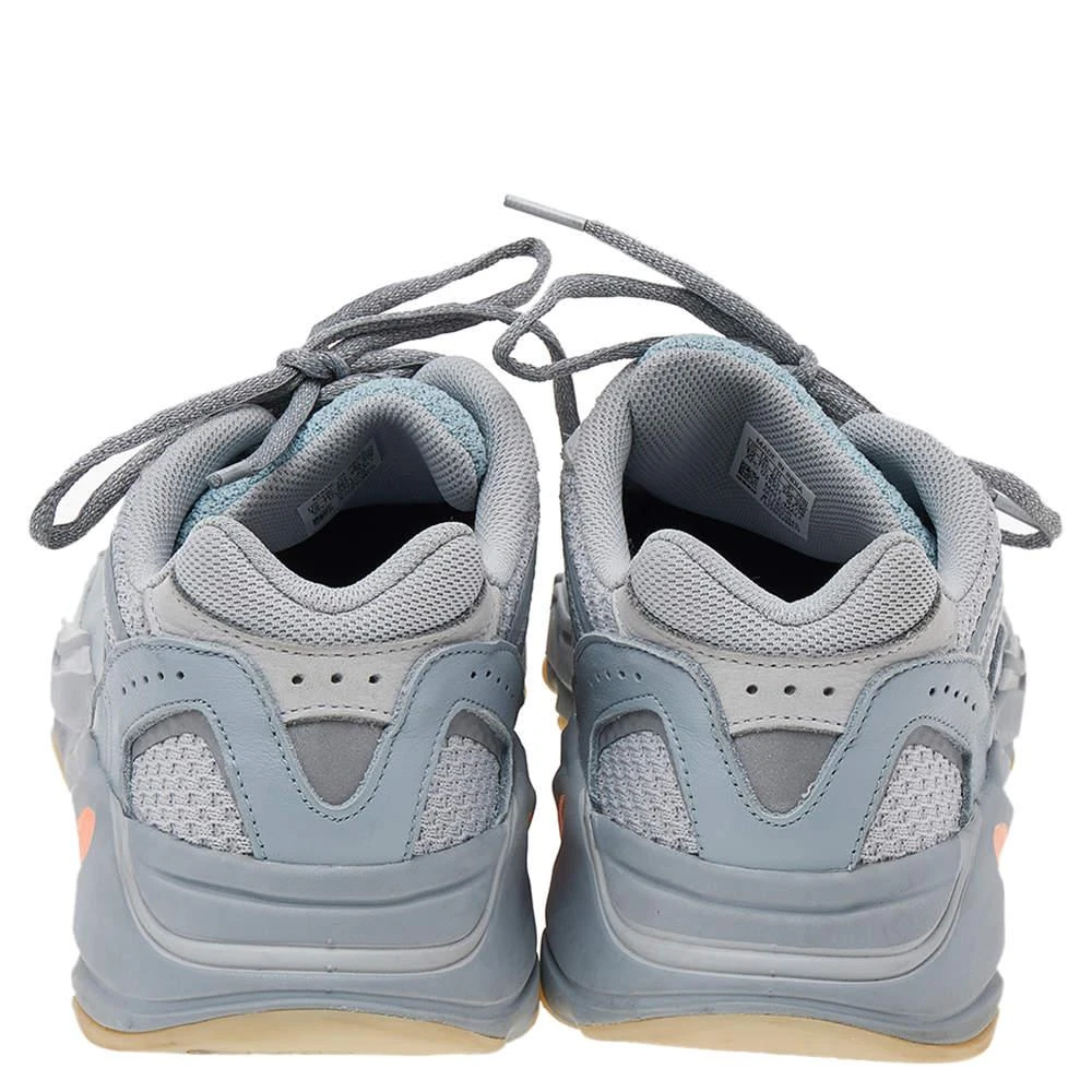 商品[二手商品] YEEZY|Yeezy x Adidas Grey/Blue Mesh and Leather Boost 700 V2 Inertia Sneakers Size 46 2/3,价格¥1392,第5张图片详细描述