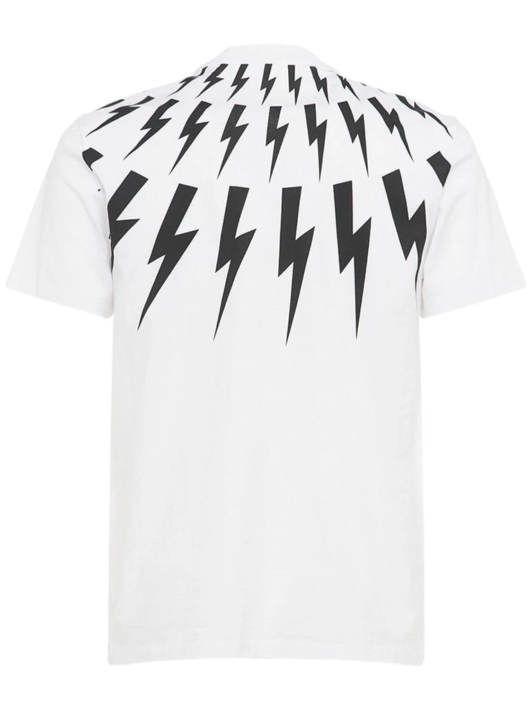 商品Neil Barrett|Multi Thunderbolt Print Jersey T-shirt,价格¥2104,第4张图片详细描述