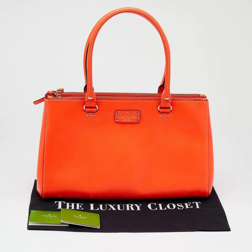 Kate Spade Bright Orange Leather Martine Wellesley Tote 商品