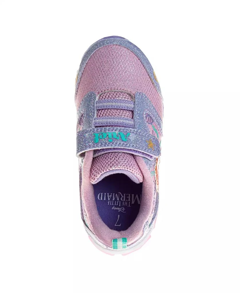 Toddler and Little Girls the Little Mermaid Hook and Loop Light Up Fashion Sneakers 商品