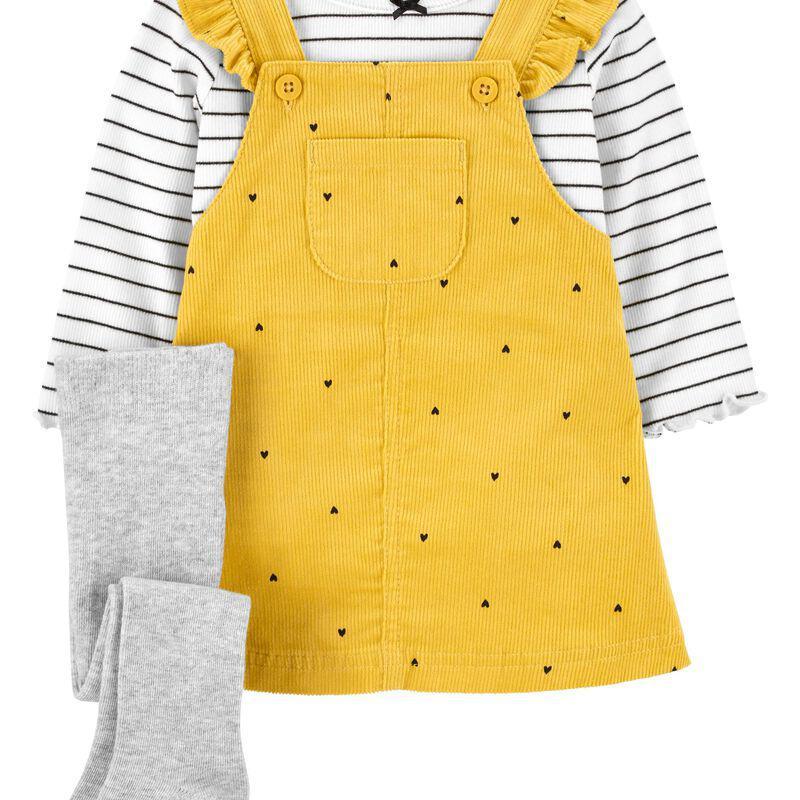 商品Carter's|3-Piece Striped Tee & Jumper Set,价格¥82,第1张图片