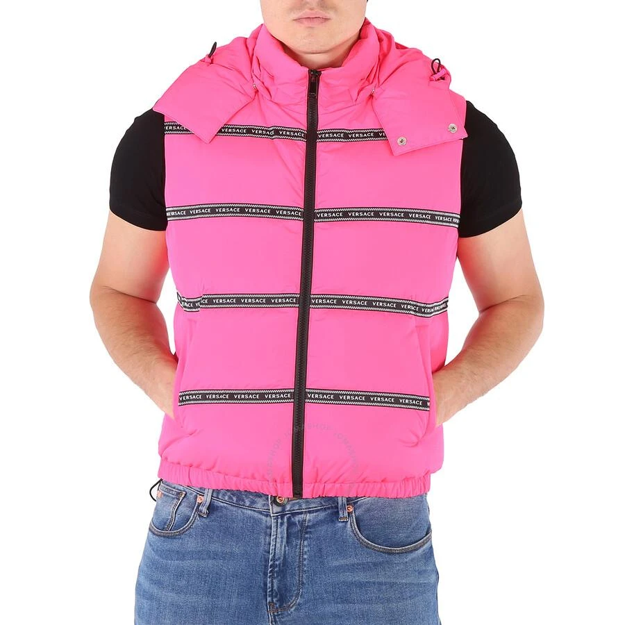 商品Versace|Men's Logo Tape Puffer Gilet Jacket,价格¥7212,第1张图片