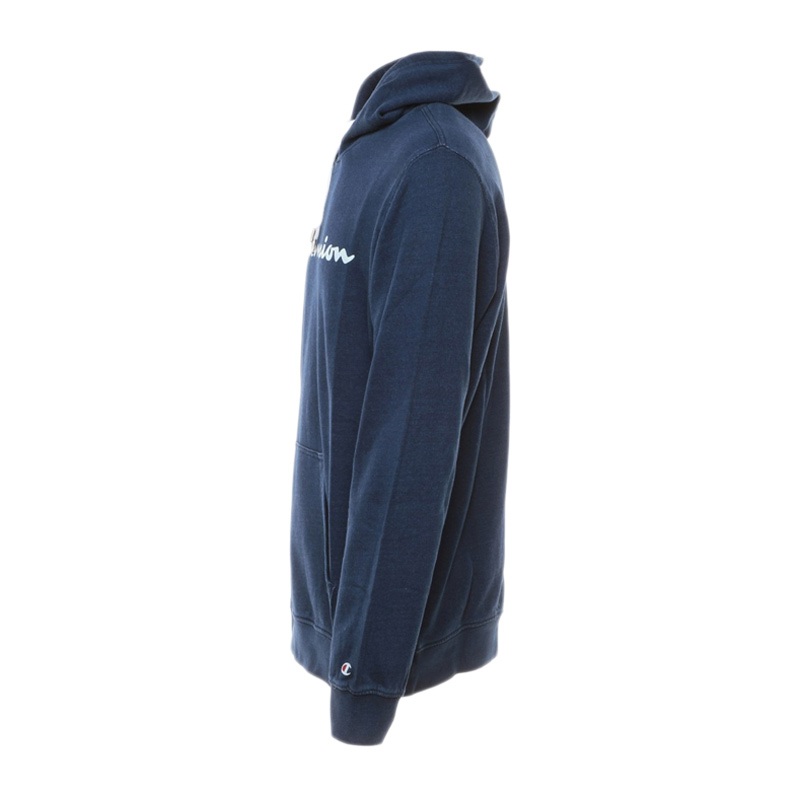 Champion 男士深蓝色棉连帽卫衣上衣 213183-BV501商品第3张图片规格展示