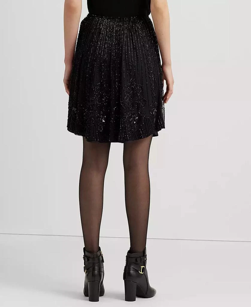 商品Ralph Lauren|Petite Beaded A-Line Miniskirt,价格¥370,第2张图片详细描述