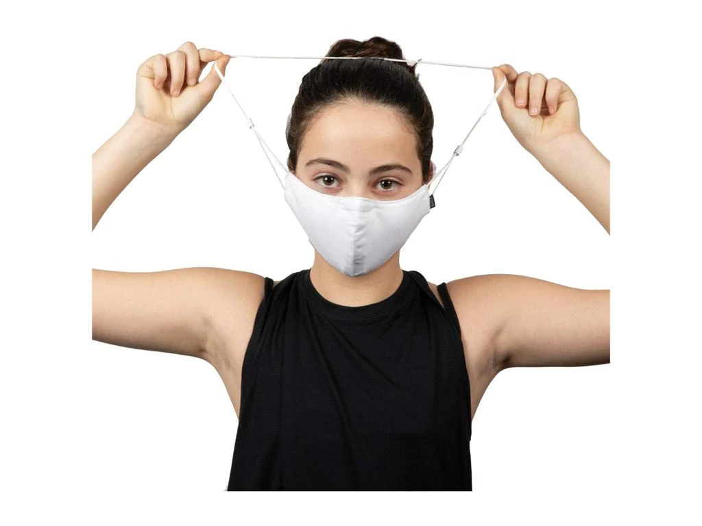 商品Bloch|Soft Stretch Face Mask with Moldable Nose Pad and Lanyard 3-Pack (Toddler/Little Kids/Big Kids),价格¥63,第2张图片详细描述