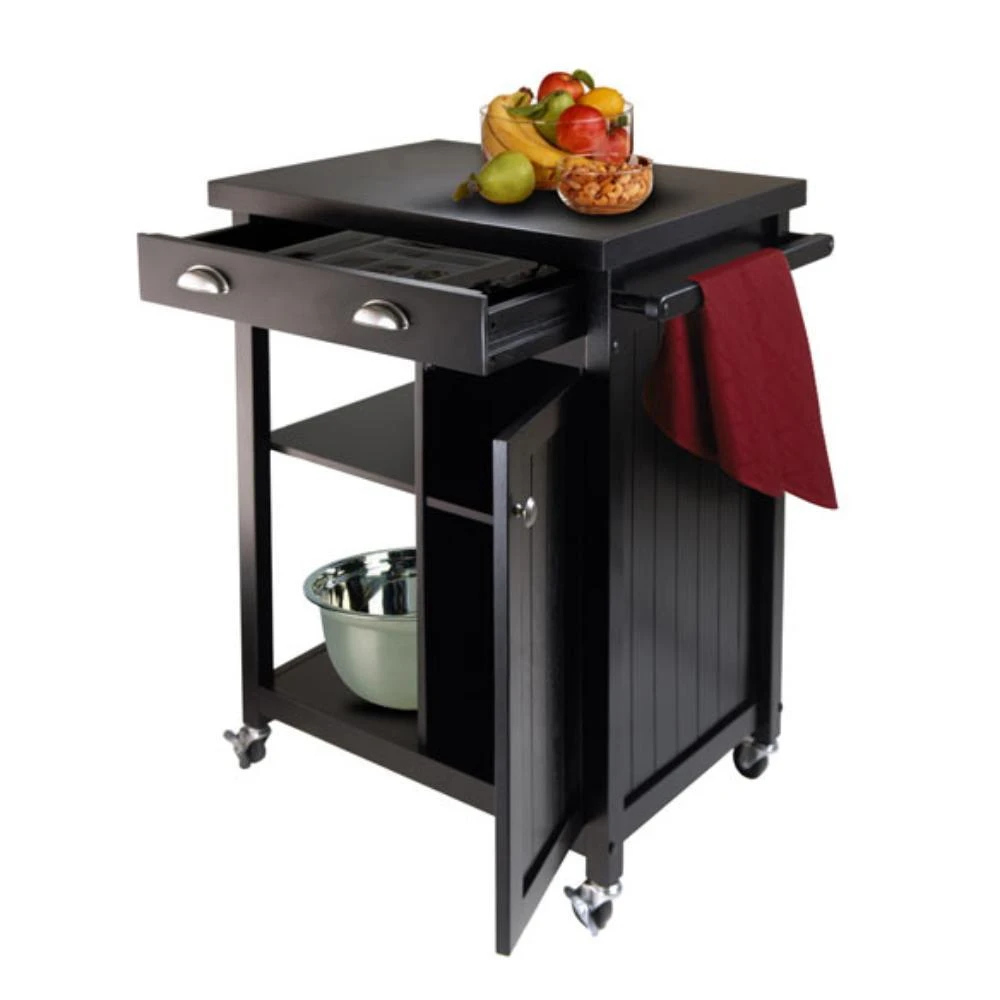 商品Hivvago|Kitchen Cart Black,价格¥2857,第1张图片