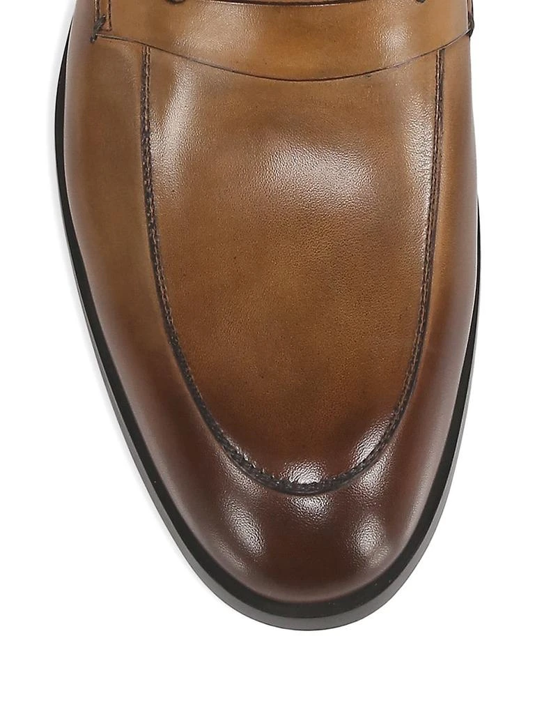 商品Zegna|Siena Flex Leather Penny Loafers,价格¥3907,第4张图片详细描述