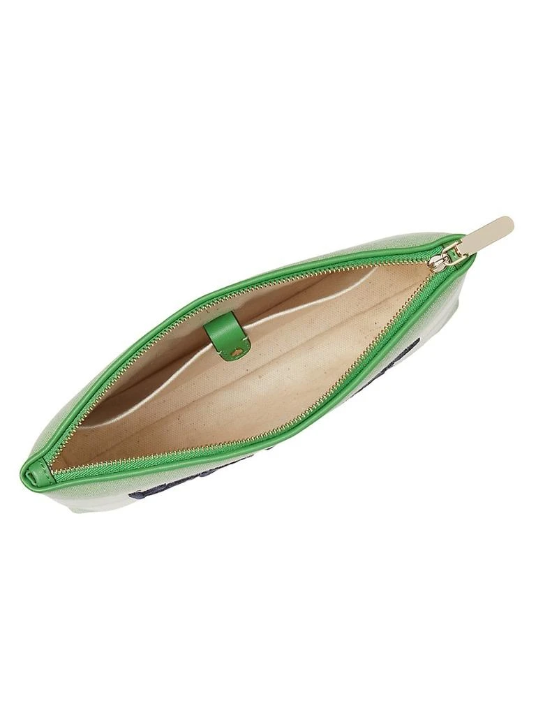 商品Kate Spade|Cabana Striped Canvas Pouch,价格¥311,第2张图片详细描述