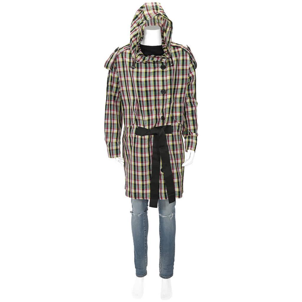 商品Burberry|Lake Halla Plaid Print Raincoat,价格¥7364,第1张图片