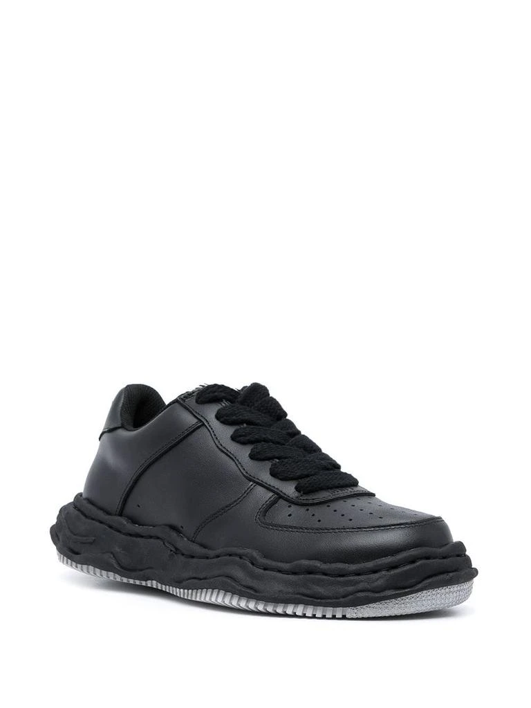 商品Maison MIHARA YASUHIRO|MAISON MIHARA YASUHIRO WAYNE LEATHER LOW TOP SNEAKERS,价格¥1784,第4张图片详细描述