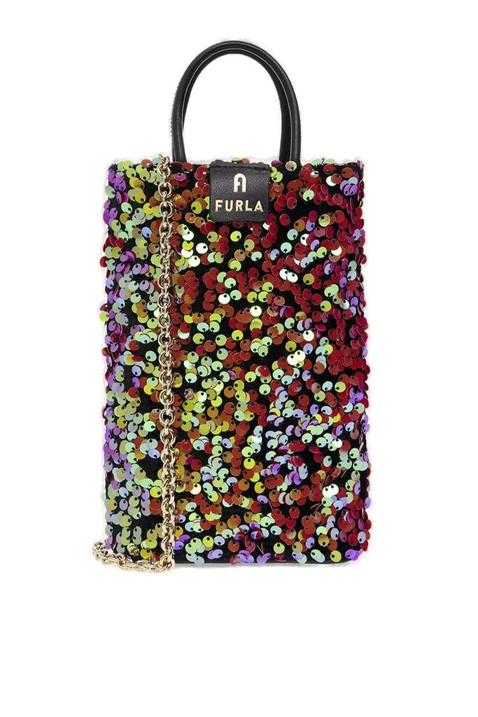 商品Furla|Furla Sequin-Embellished Mini Tote Bag,价格¥1737,第1张图片