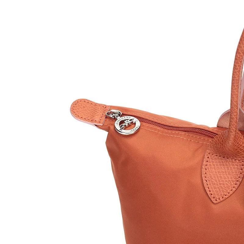 商品[国内直发] Longchamp|珑骧 LONGCHAMP 送女友 奢侈品 女士LE PLIAGE CLUB系列小号铁锈色织物长柄可折叠手提单肩包饺子包 2605 619 P39,价格¥583,第7张图片详细描述