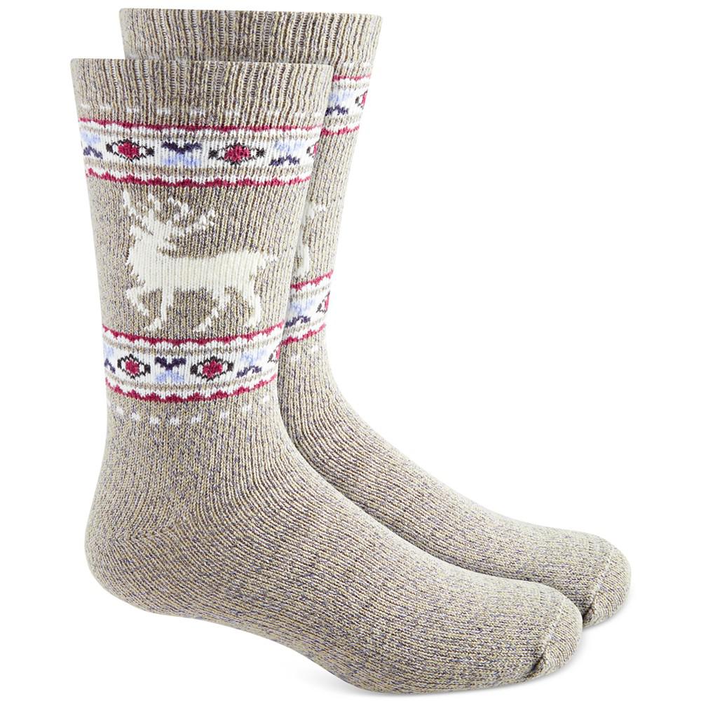 Sun + Stone | Men's Deer Geo Stripe Fleece-Lined Socks, Created for Macy's 88.44元 商品图片