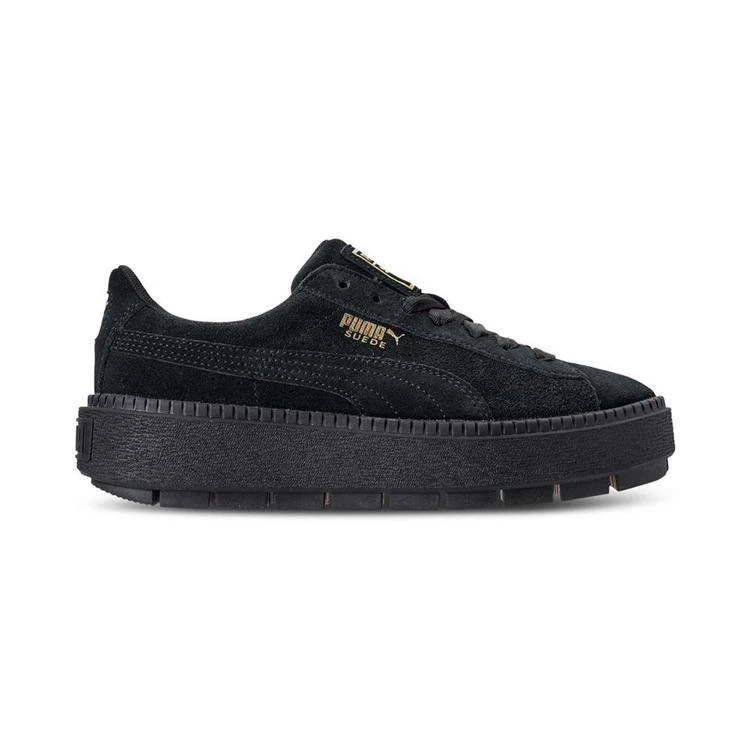 商品Puma|Women's Suede Platform Trace Casual Sneakers from Finish Line,价格¥445,第2张图片详细描述